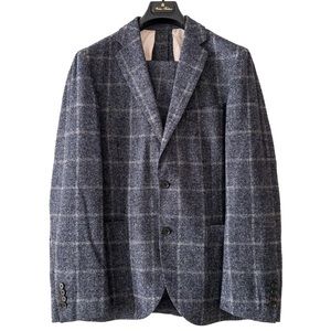 Brooks Brothers Red Fleece Blue/Grey Plaid Suit